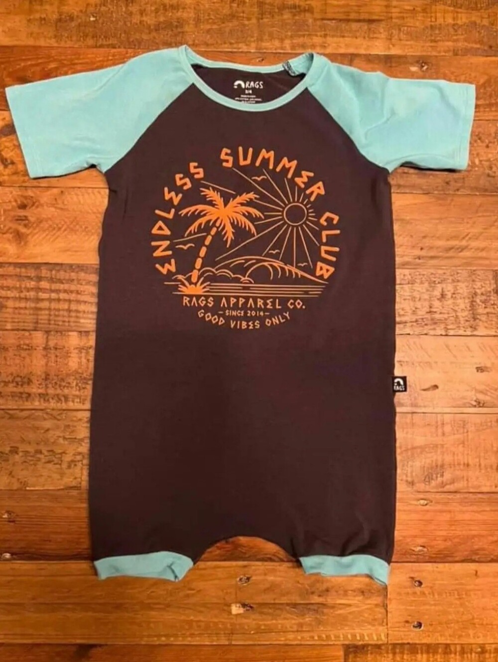RAGS Endless Summer Club Graphic Romper